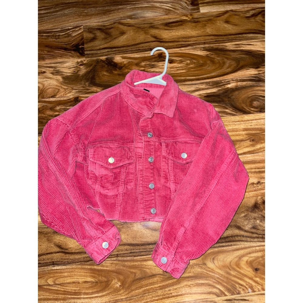 CROPPED PINK F21 JACKET🤍